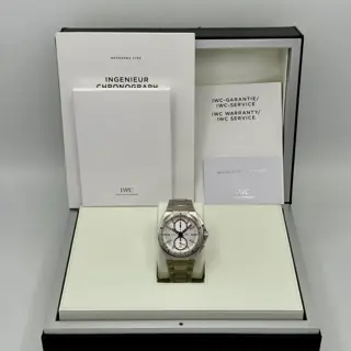 2014 IWC Ingenieur Chronograph Racer 45mm IW378510 Stainless Steel Silver Dial - $5,250