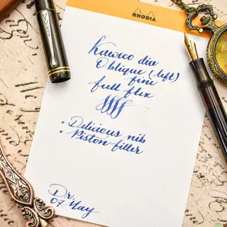 Rare Vintage Kaweco Dia 85 with a Full Flex Oblique Fine 14c Gold nib Piston filler